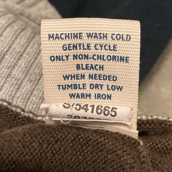 Old Navy 100% Cotton Striped Sweater in Coral, Navy,‎ Brown, Gray | Holiday 2007 - Picture 5 of 7